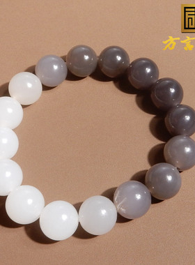 青海老料帝王紫渐变细润12mm手串