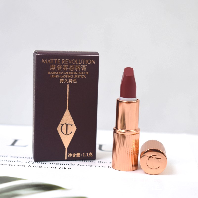 Charlotte Tilbury/CT摩登雾感唇膏口红吻痕1.1g 哑光丝绒豆沙色 - 图0