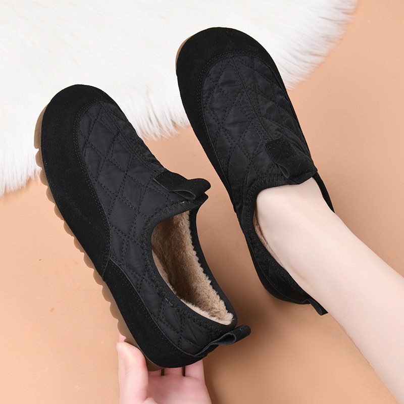 老北京棉鞋女冬季加绒保暖妈妈鞋平底加厚防滑老人奶奶鞋休闲棉靴,淘宝优惠券,粉丝福利购,淘宝优惠卷
