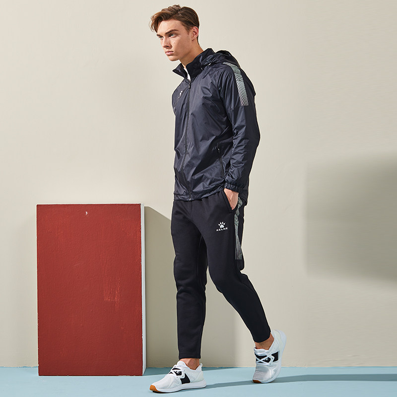 KELME卡尔美跑步宽松直筒加绒保暖运动长裤足球训练休闲收腿裤男,淘宝优惠券,粉丝福利购,淘宝优惠卷