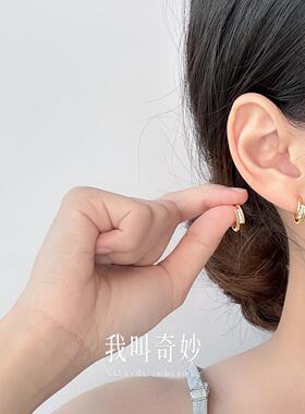 2025新款纯银镶钻耳钉