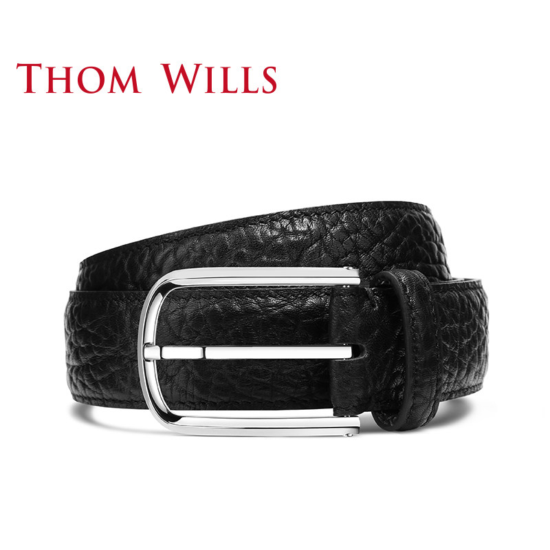 thomwills手工真皮男宽纯牛皮裤带 thomwills腰带/皮带/腰链