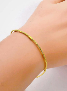 越南沙金手链女细款转