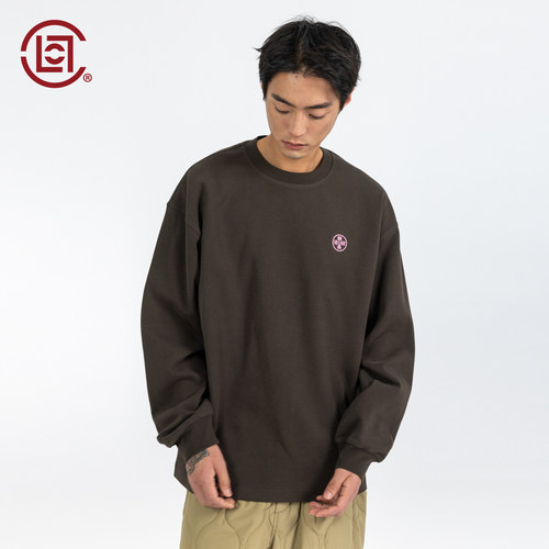 【CLOTTEE by CLOT】马上有钱印花长袖T恤微磨毛亲肤榫卯系列 - 图0