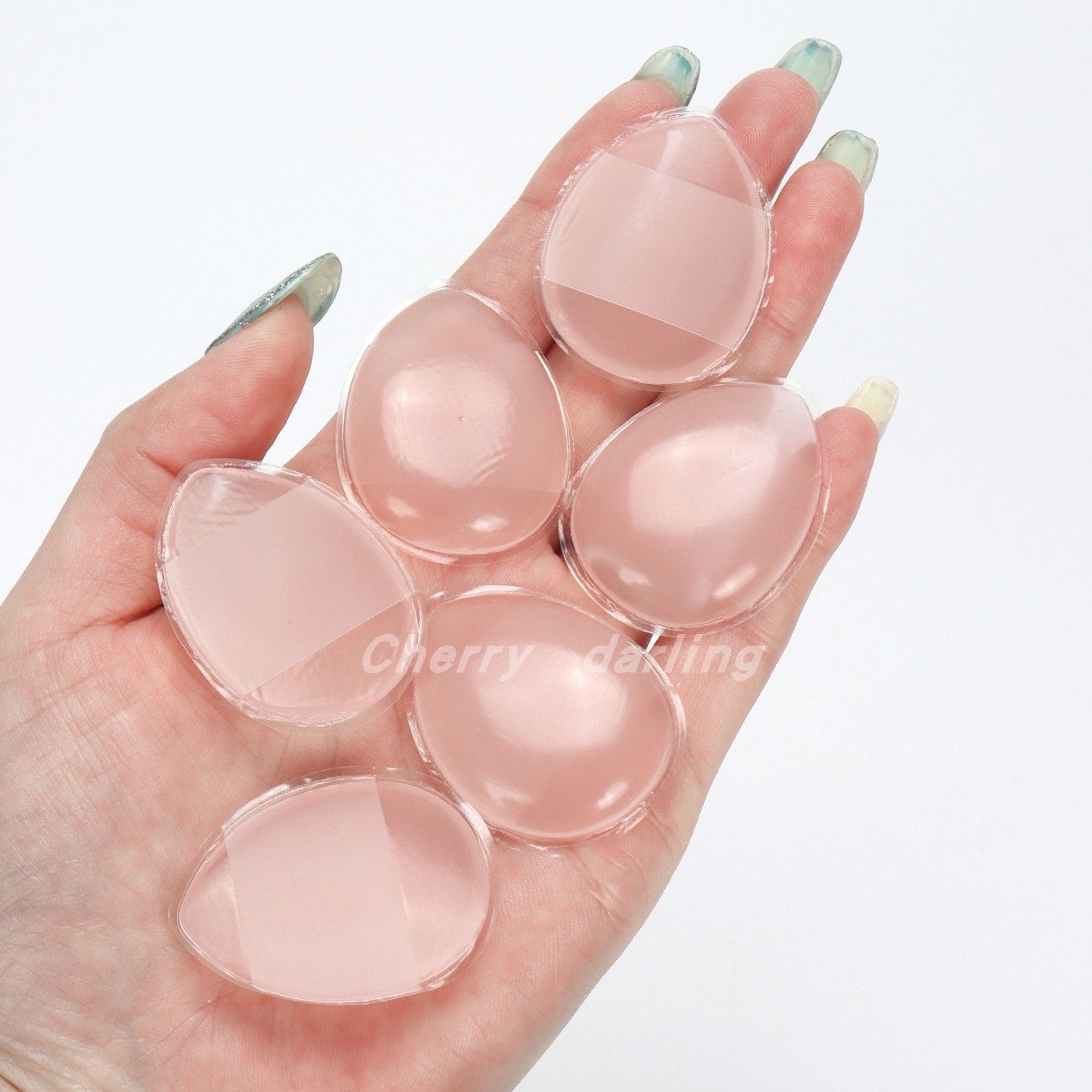 透明硅胶粉扑果冻气垫上妆粉扑上妆粉扑身体乳BB霜粉扑服帖不吃粉,淘宝优惠券,粉丝福利购,淘宝优惠卷