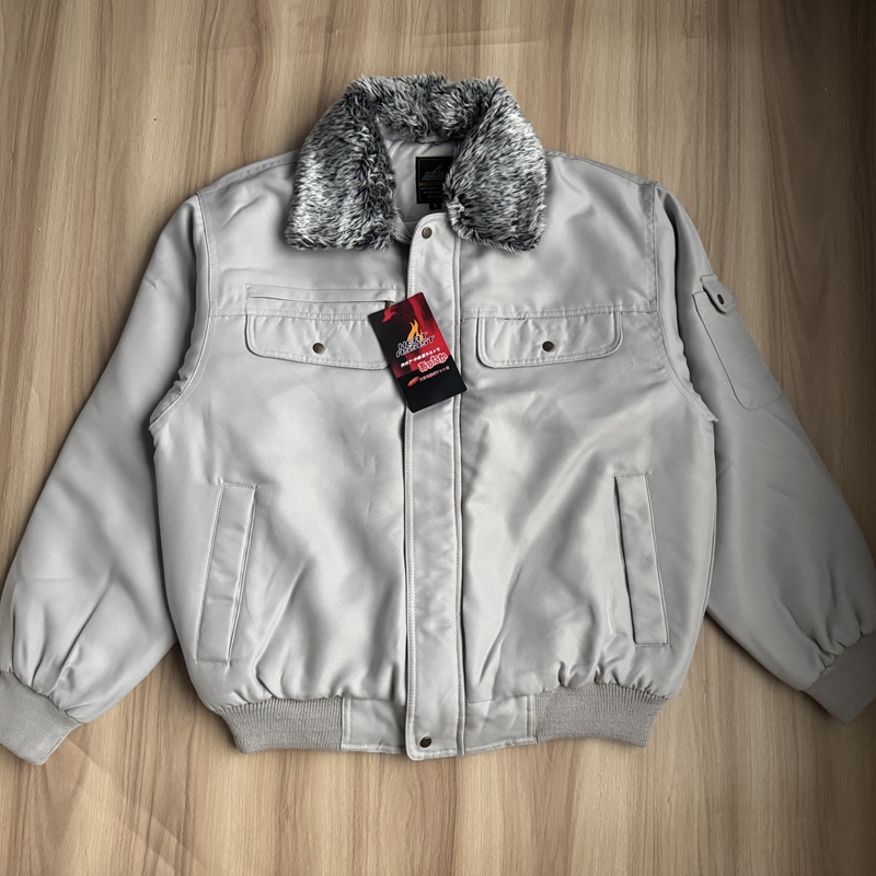 外贸日单男士工装棉衣夹克 冬季夹棉翻领多兜休闲短款棉服外套 - 图1