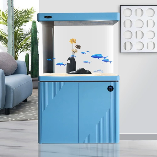 Экологический рыбный танк гостиная крупномасштабная минималистская локальная локальная лан дай новый северный супер белый стеклян