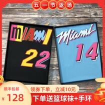 Hot Fire Team 22 Jimmy Butler City Edition Jersey Jersey Pants Suit 14 Shilo men and women customize the basketball suit