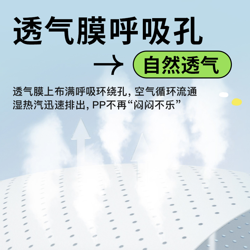 爽然天鹅拉拉裤XL冬季超柔超薄透气男女宝宝专用婴儿尿不湿纸尿裤 - 图2