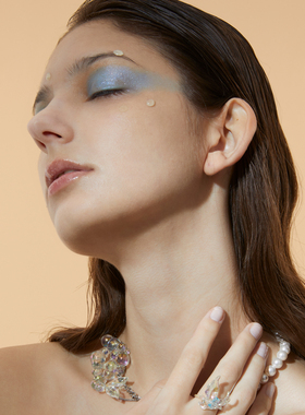 【王晓佳同款】Blingkolio不另可原创设计3D打印炫彩鱼尾泡泡项链