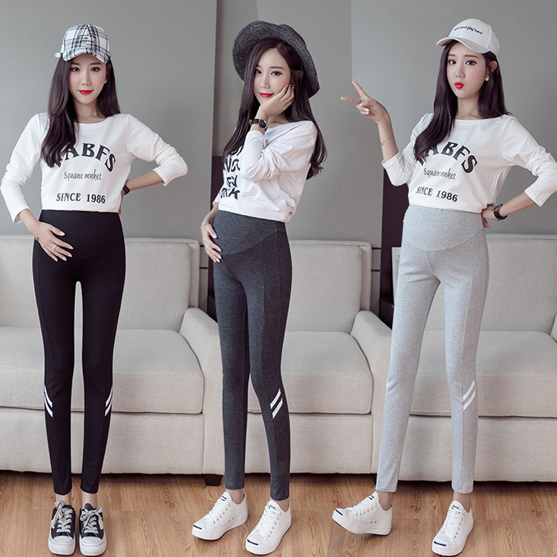 秋冬托腹外穿小个2潮妈孕妇裤子 予妍孕妇打底裤