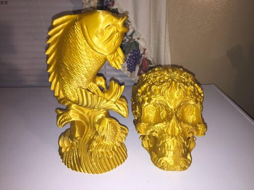 3D打印机耗材丝绸PLA丝绸金色材料黄金色仿金属质感色1.75mm线材 - 图1