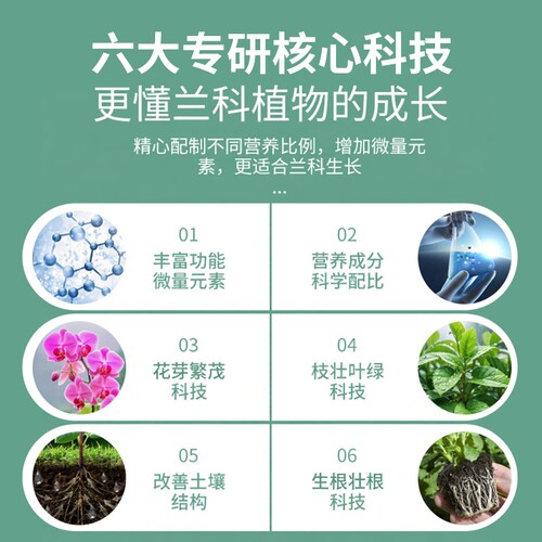 兰花专用肥兰灵王营养液兰科肥料君子兰墨兰蝴蝶兰魔肥开花多箭素 - 图2