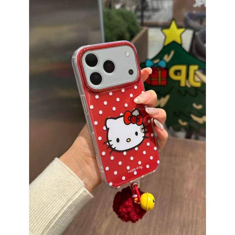 可爱波点kitty适用苹果17/16promax高透透明手机壳iPhone15/14/13pro卡通风vivo华为P70小米17oppo韩风女款套,淘宝优惠券,粉丝福利购,淘宝优惠卷