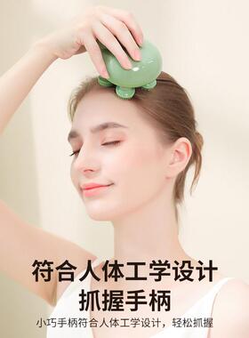 多功能颈椎按摩器充电款头部按摩仪器 八爪鱼按摩智能头皮按摩仪