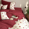 French girly cotton satin long-staple cotton four-piece set
