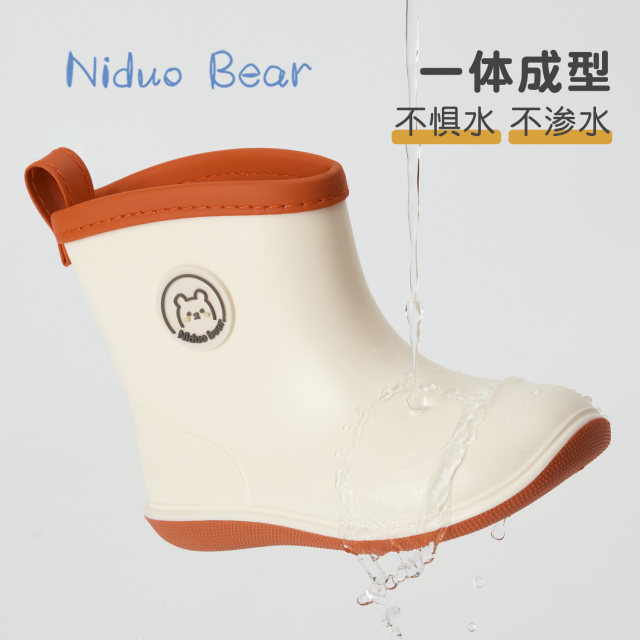 Nido Bear ເກີບຝົນເດັກນ້ອຍເດັກຊາຍແລະເດັກຍິງເດັກນ້ອຍນ້ໍາເກີບເກີບຝົນສໍາລັບເດັກນ້ອຍຂະຫນາດນ້ອຍແລະຂະຫນາດກາງເກີບນັກຮຽນນ້ໍາເກີບເດັກນ້ອຍເດັກນ້ອຍກັນນ້ໍາແລະບໍ່ເລື່ອນ