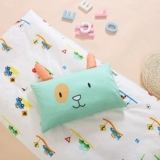 Одеяло для детского сада, детский комплект, хлопковый зеленый пододеяльник, 3 предмета, постельные принадлежности