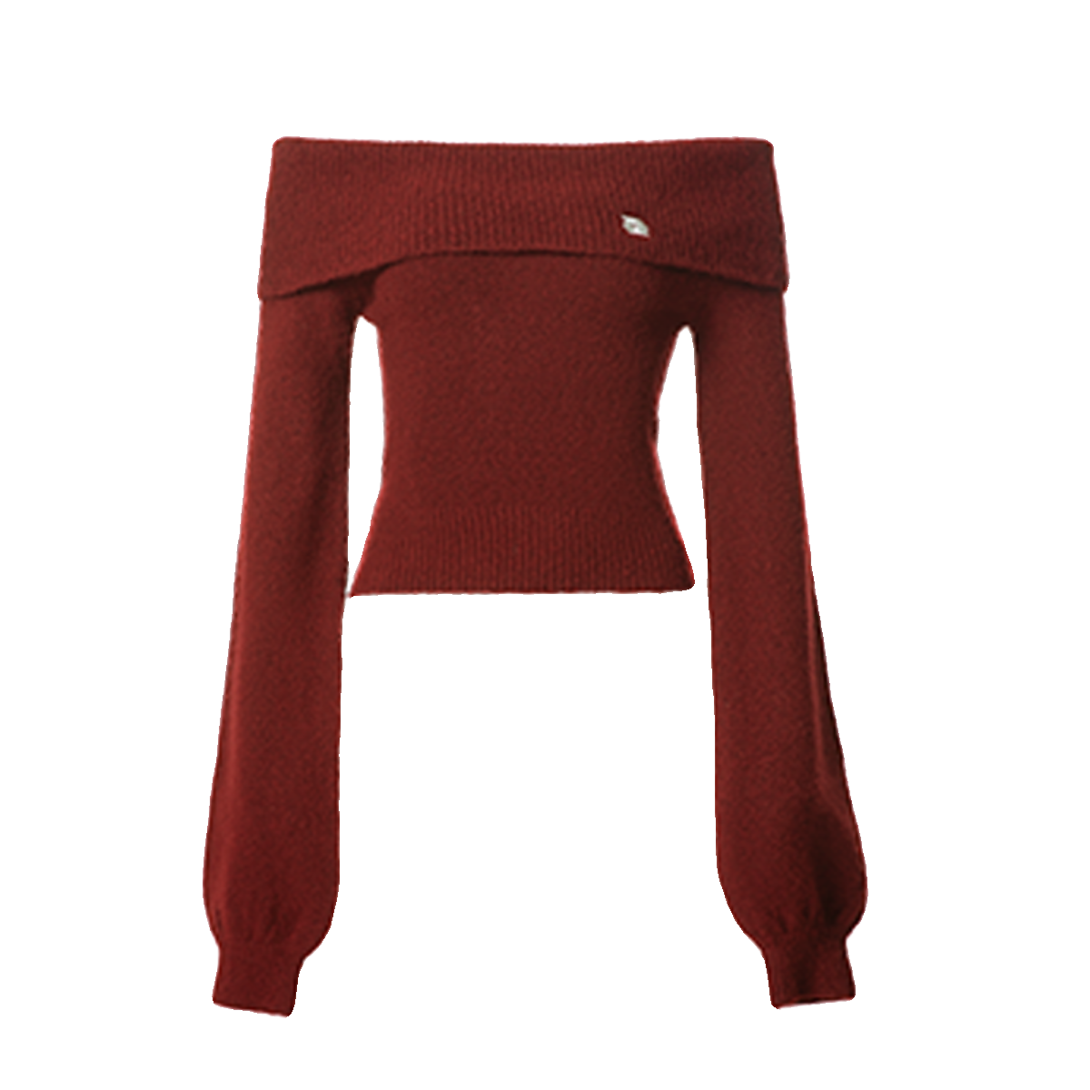 ABMY 节日战袍 一字肩毛衣女长袖针织衫女复古灯笼袖百搭修身上衣,淘宝优惠券,粉丝福利购,淘宝优惠卷