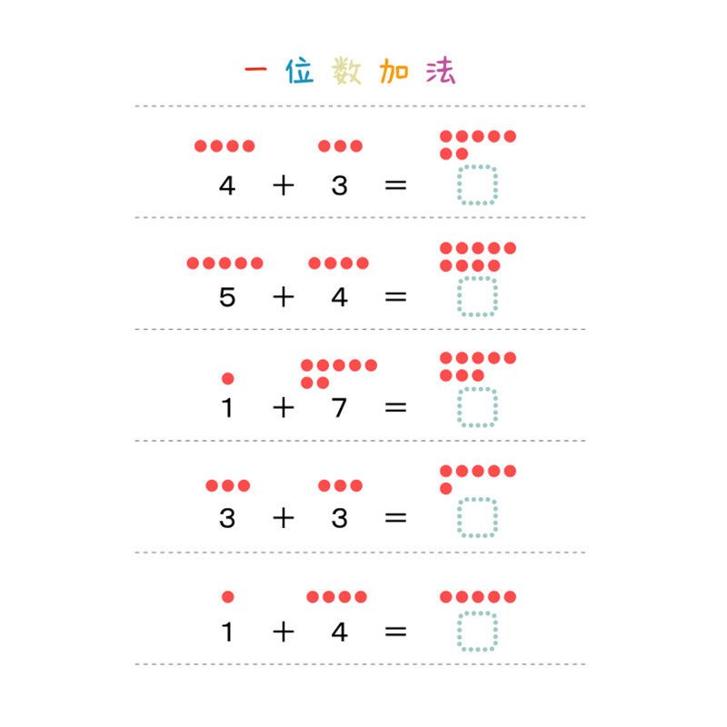 幼儿园中班数学计算启蒙一位数加减法作业纸早教益智资料电子版-图3