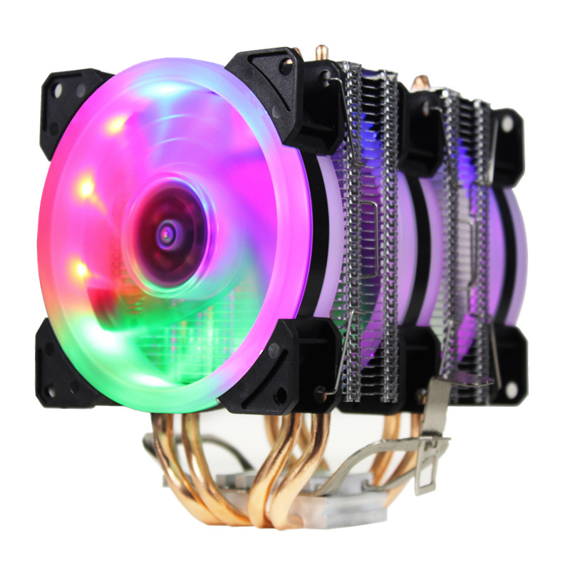 蘭碩4銅管CPU散熱器超靜音1155AMD1366桌上型電腦775電腦CPU風扇2011
