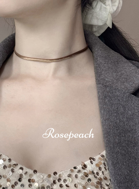 rosepeach「Quiet」原创少女复古极细进口高品质丝绒choker项链