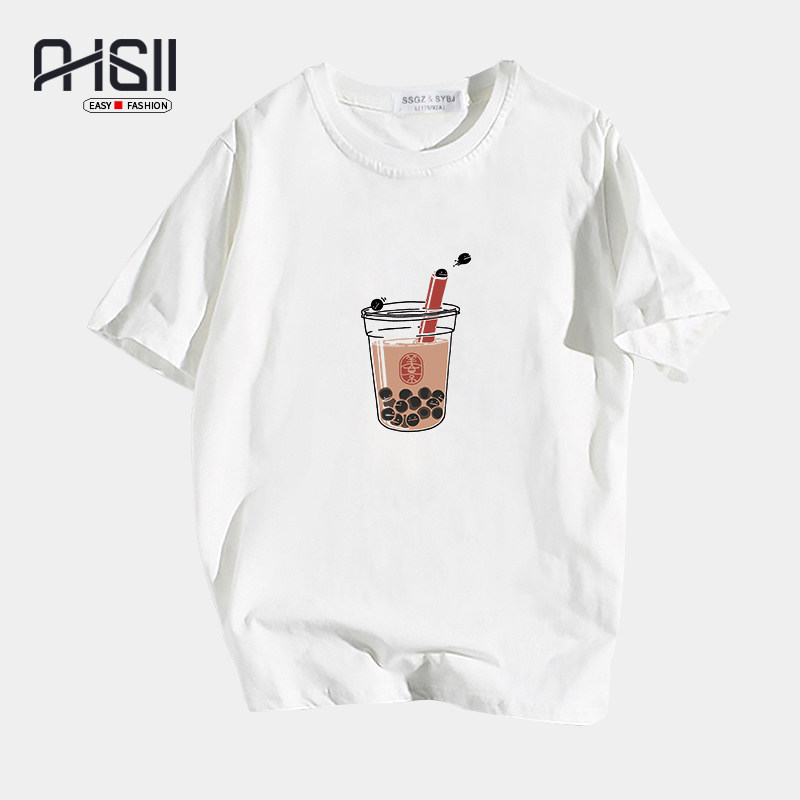 短袖t恤男士夏季新款圆领印花 ahgiiT恤