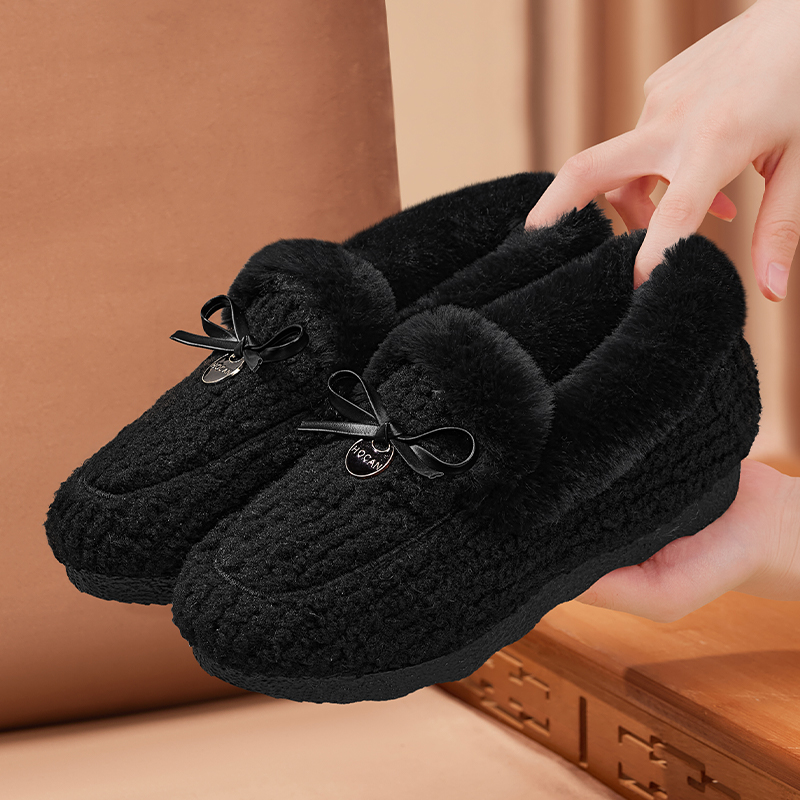 老北京布鞋女保暖棉鞋加绒妈妈一脚蹬毛毛鞋新款冬季加厚秋豆豆鞋,淘宝优惠券,粉丝福利购,淘宝优惠卷