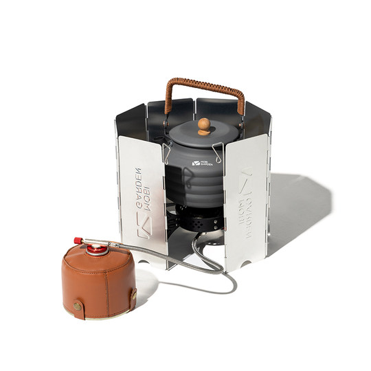 牧高笛户外精致露营折叠屏风式 炉具防风挡风板 轻便野餐野炊装备