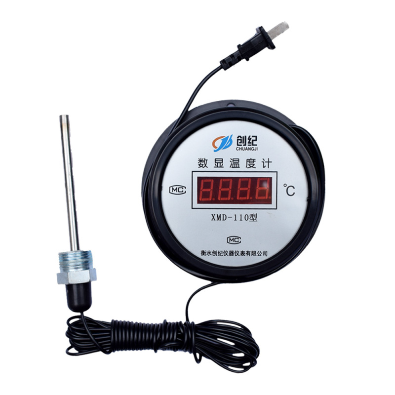 High precision digital thermometer with probe for cold storage and breeding farm bathroom