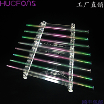 Crystal Harp Transparent Seven Colorful Golden Harpsiconic Yoga Quietly meditation Eight-pipe eight-tone percussion instrument sending suitcases