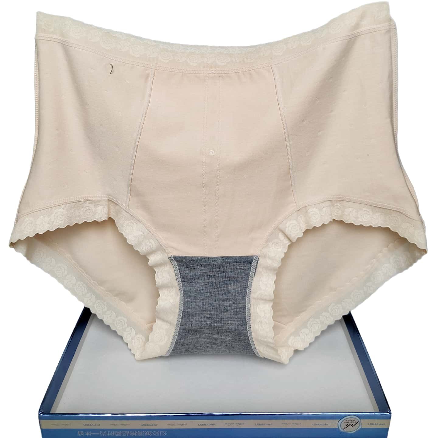 彩田内裤女15317高腰莫代尔棉15385蕾丝边纯色石墨烯裆抑菌微收腹,淘宝优惠券,粉丝福利购,淘宝优惠卷