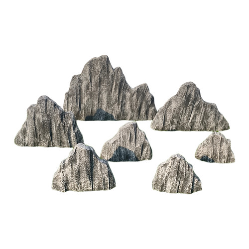 雪浪石泡沫石头假石头块道具仿真假山庭院别墅造景装饰户外摆件 - 图3