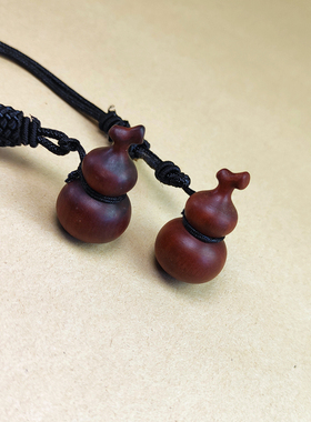 雷击枣木小葫芦项链绳吊坠保平安