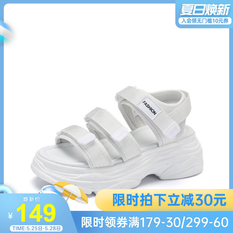  cameljeans时装凉鞋