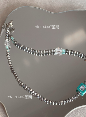 冬日烟火｜原创小众设计清冷ins高级简约捷克珠串珠项链锁骨链