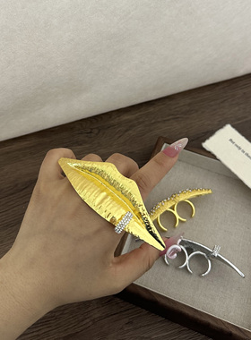 法式复古小众独特个性立体戒指