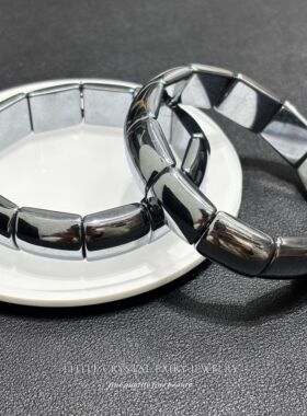 高纯多晶硅太赫兹手牌排情侣款能量石冷热双效瞬间融冰饰品手链