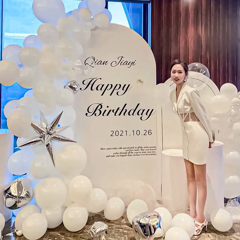 过生日十八装饰场景布置背景墙网红简约kt板定制二十30岁男女派对 - 图3