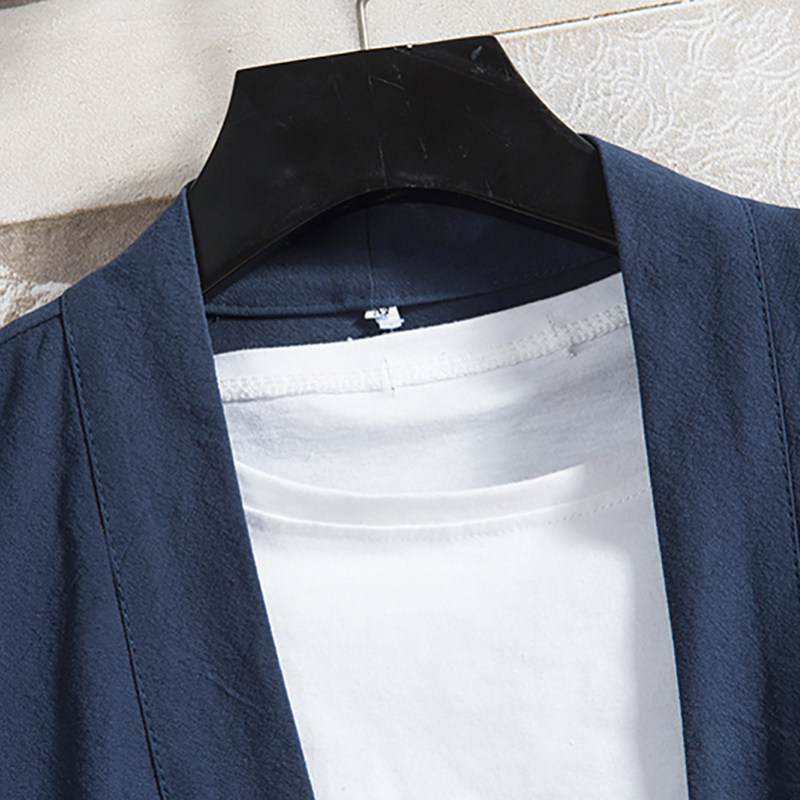 秋季对襟道袍改良汉服披风中国风棉麻茶艺禅服男复古风衣开衫外套,淘宝优惠券,粉丝福利购,淘宝优惠卷