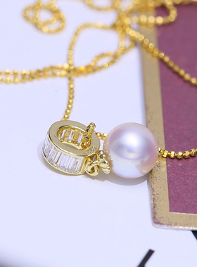 DIY配件S925纯银珍珠吊坠空托