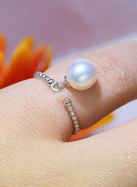 配件纯银灵动戒指指环DIYS925