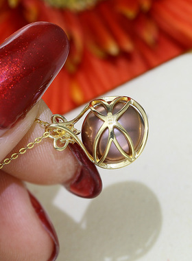 diy配件精致银托材料珍珠吊坠