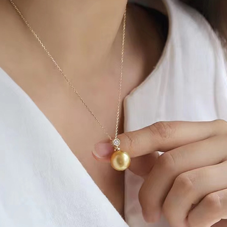 DIY珍珠配件 S925纯银玉石吊坠空托 经典时尚半成品项坠托配8-12,淘宝优惠券,粉丝福利购,淘宝优惠卷