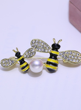 DIY饰品配件时尚百搭珍珠胸针空