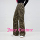 JuicyCouture ສີສົ້ມ leopard jeans ພິມ