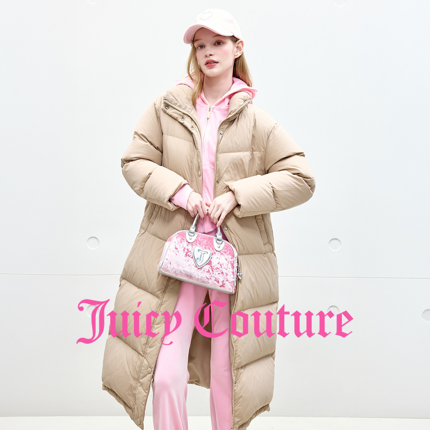 【90白鸭绒】Juicy Couture橘滋羽绒服女25年冬新款保暖长厚外套,淘宝优惠券,粉丝福利购,淘宝优惠卷