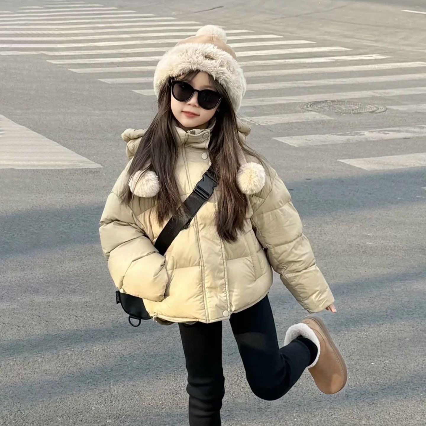 2026新款女童短款洋气加厚棉服韩版连帽面包服冬季外套保暖舒适,淘宝优惠券,粉丝福利购,淘宝优惠卷