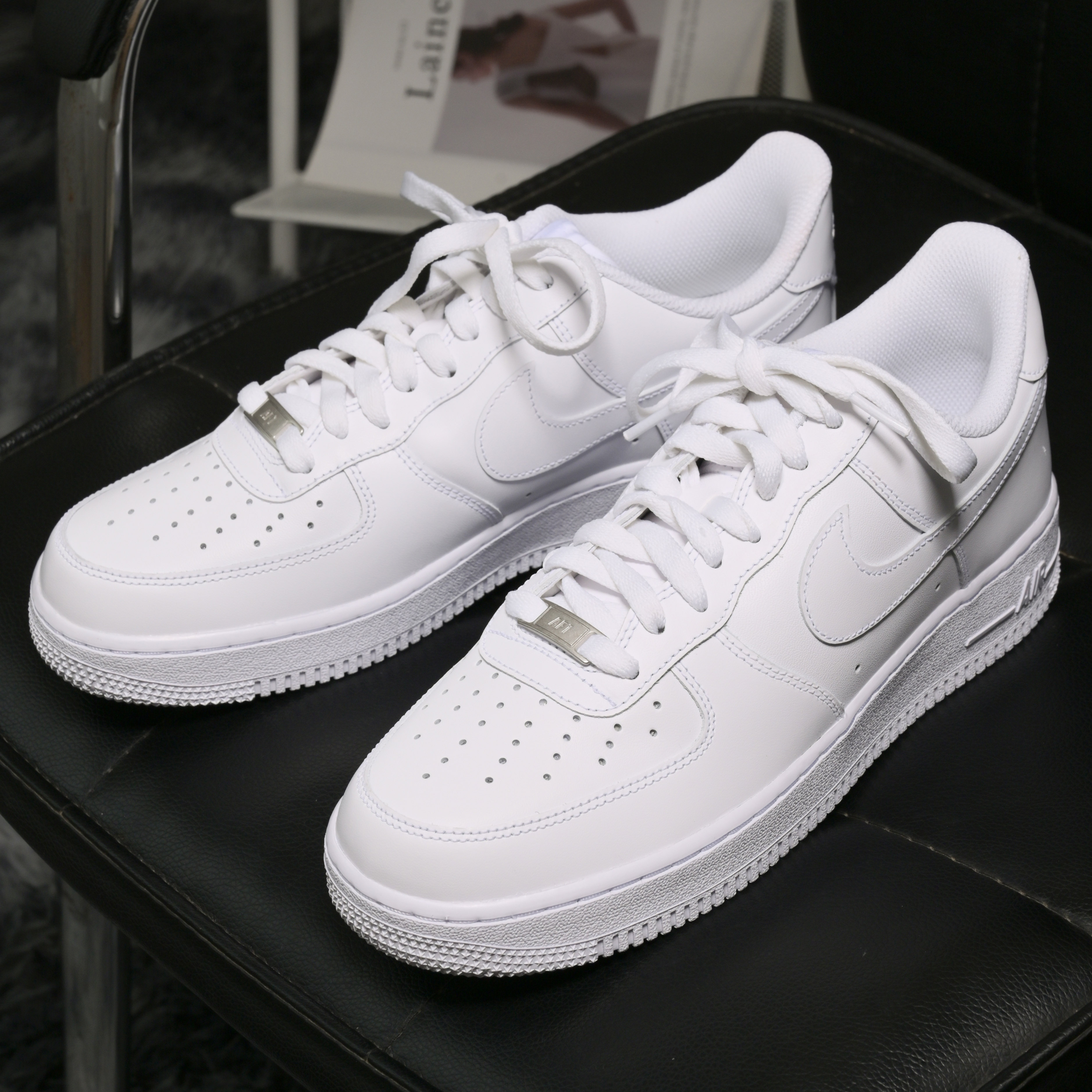 燃途体育 Nike Air Force 1 AF1 纯白 空军一号 板鞋CW2288-111 - 图1