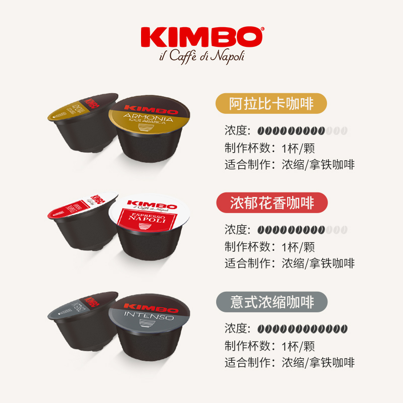 [随机]KIMBO意大利进口胶囊咖啡6粒适用DolceGusto多趣酷思咖啡机